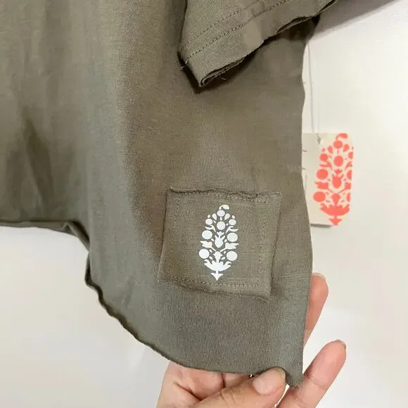 NWT Free People Movement Inspire Logo Tee in Sage - Picture 5 of 6